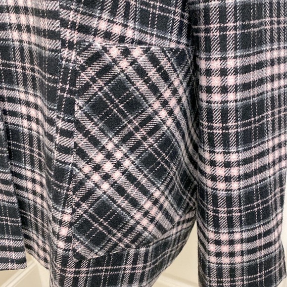 Metro Style Wool blend Blazer jacket Womens 20 black/pink pockets Dark Academia - Picture 4 of 11